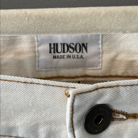 Hudson Jeans Slim Straight in Cream - Picture 2 of 6